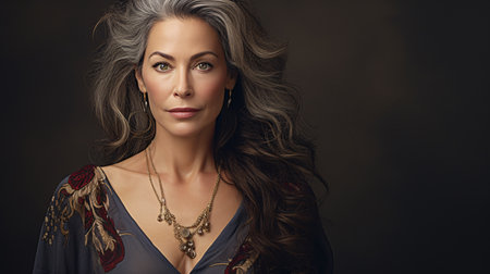 Beautiful Middle Aged Woman.の素材