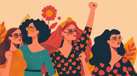 Vibrant Celebration of Women's Diversityの素材