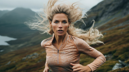 Captivating Mountain Portrait.の素材