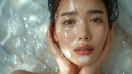 Serious man senior reading a book in a library. He is wearing glasses and a suit.の素材