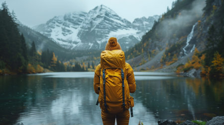 A person holding a sign with an uplifting and positive message, spreading encouragement and hope.の素材