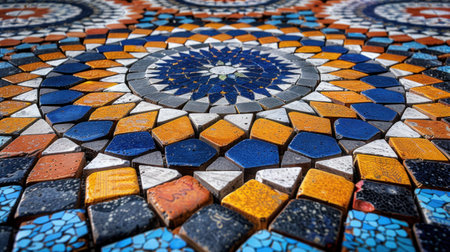 Colorful ceramic mosaicの素材