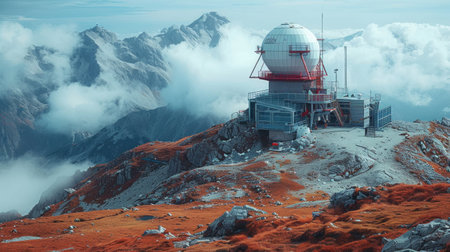 Fantastic panoramic view of fjord and mountainsの素材