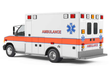 Ambulance car backの写真素材