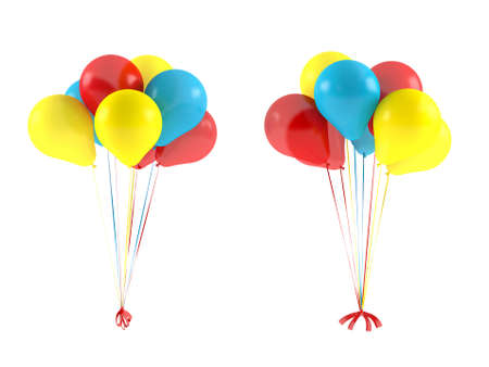 Multicolor balloons isolated.の写真素材