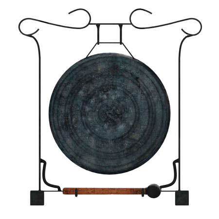 Thai gong isolatedの写真素材