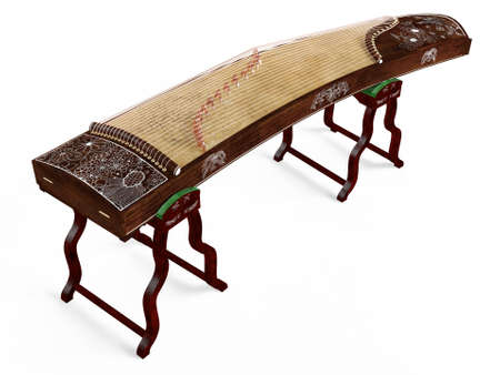 Wooden dulcimer traditional musical instrument.の写真素材