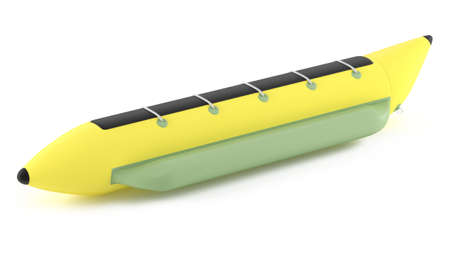 Banana Boat Isolated at the white backgroundの写真素材