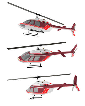Helicopter isolatedの写真素材