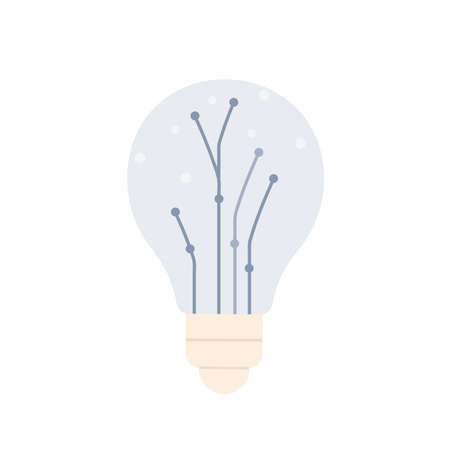 Architectural construction bulb. Building engineering industry and builder tools isolated illustrationのイラスト素材