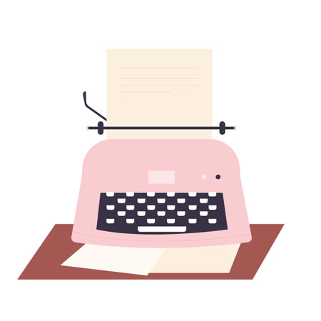 Creative stories writing hobby. Book literacy editing, fairy tales registering vector illustrationのイラスト素材