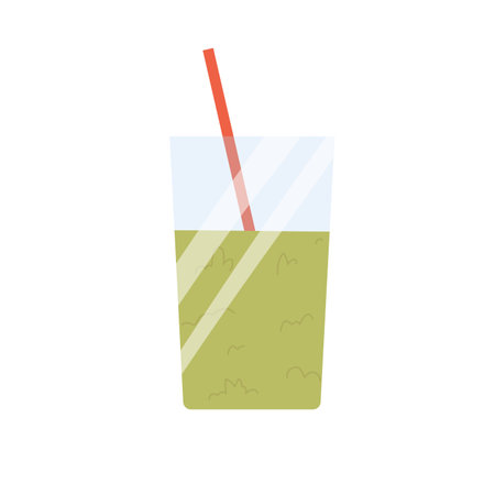 Weight loss smoothie. Balanced diet, healthy nutrition, veggie products vector illustrationのイラスト素材
