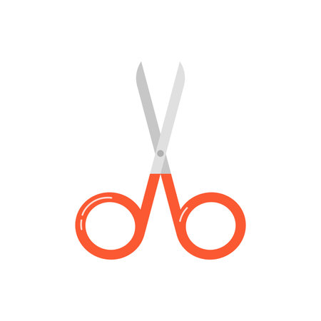 Electricity scissors tool. Electrician tools, electrician supplies flat vector illustrationのイラスト素材
