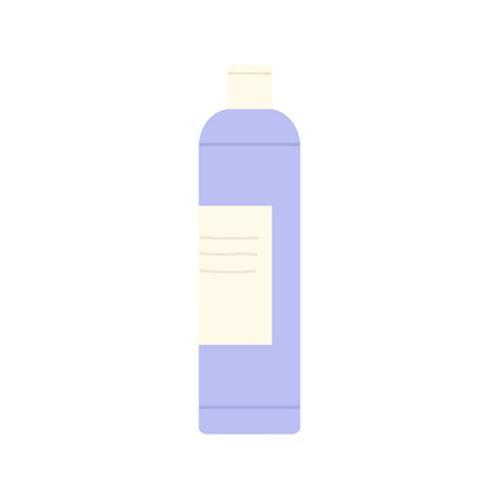 This stylish lavendercolored bottle is perfect for storing cosmetics, lotions, or various liquid soapsのイラスト素材