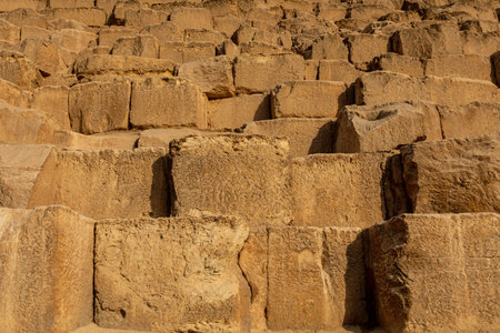 Pyramid bricks texture, Giza, Egypt