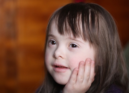 Portrait of happy smiling girl の写真素材