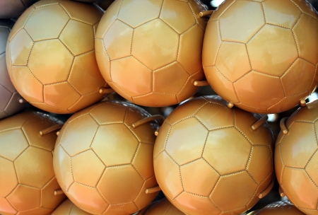 Soccer balls backgroundの写真素材