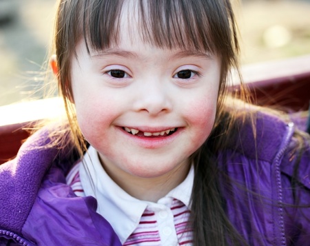 Portrait of beautiful young happy girlの写真素材