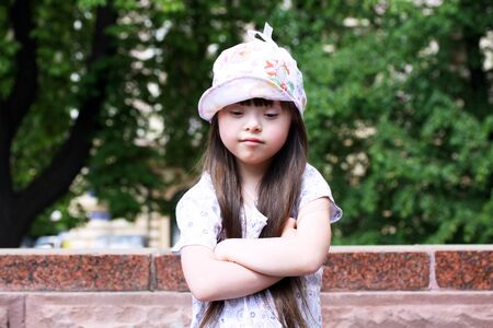 Portrait of beautiful young girlの写真素材