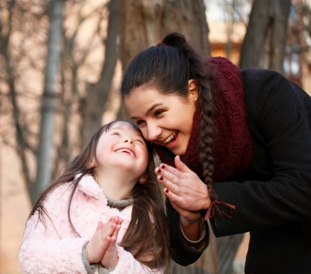 Family moments - Mother and child have a fun.の写真素材