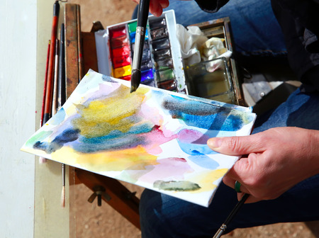 Art painting with watercolors.の写真素材