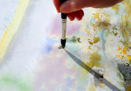 Art painting with watercolors.の写真素材