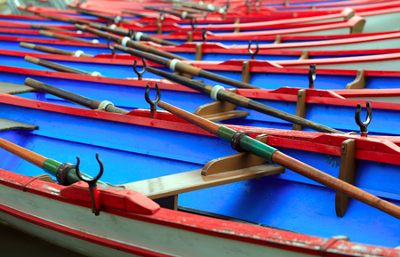 Boats in the harborの写真素材