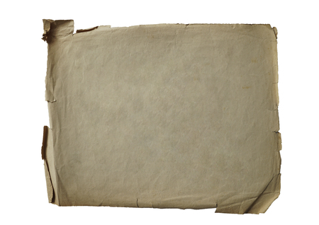 Vintage texture old paper background isolated on whiteの写真素材