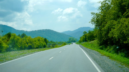 Road in Altai Mountains, Russia