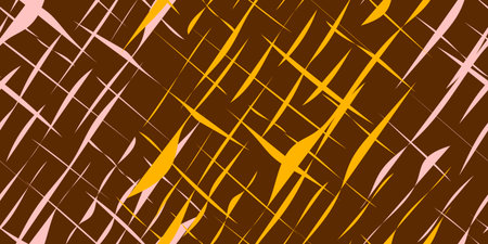 Mesh of stripes. Seamless colored texture. Seamless mesh of uneven stripes. Vector illustration