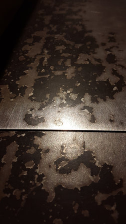 Vintage art background from old scratched metal. Creative backgroundの写真素材