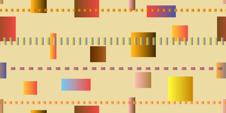 Background of geometric shapes. Seamless background with squares and rectangles. Vector illustrationのイラスト素材