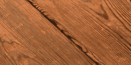 Vintage wood texture. Wood panel. Drawn wood texture. Vector illustrationのイラスト素材