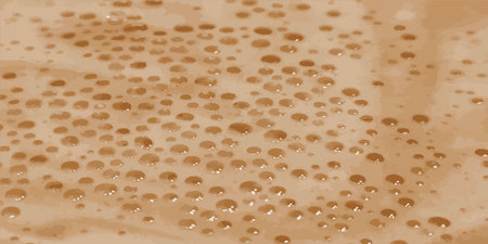 Coffee foam. Texture of coffee foam. Vector illustrationのイラスト素材