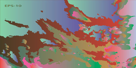 Background of colored spots. Colored shapeless spots. Vector illustrationのイラスト素材