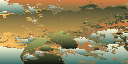 Contrasting background with colored spots. Abstract drawing. Vector illustrationのイラスト素材