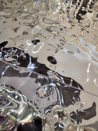 Uneven glass surface. Glass background with irregularities