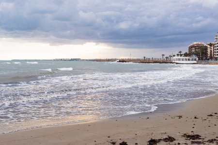 beautiful seascape, there is a place for an inscriptionの写真素材