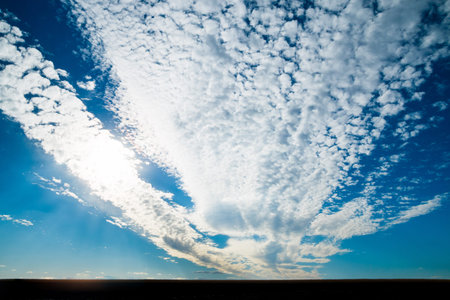 beautiful blue sky with clouds. blue sky with cloud closeup