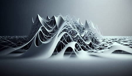 3d rendering of abstract fractal background. Creative design templatesの素材