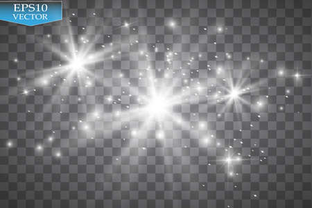 Vector white glitter wave illustrationのイラスト素材