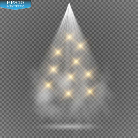 Vector Spotlights. Scene. Light Effectsのイラスト素材