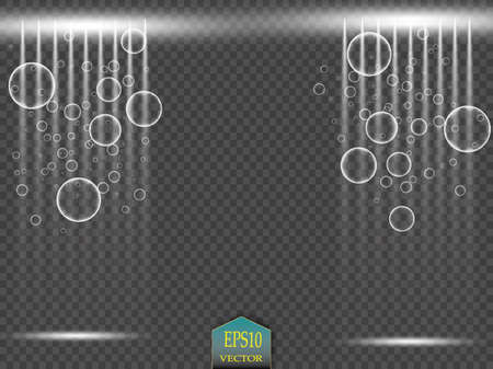 Vector Spotlights. Scene. Light Effects Magic conceptのイラスト素材