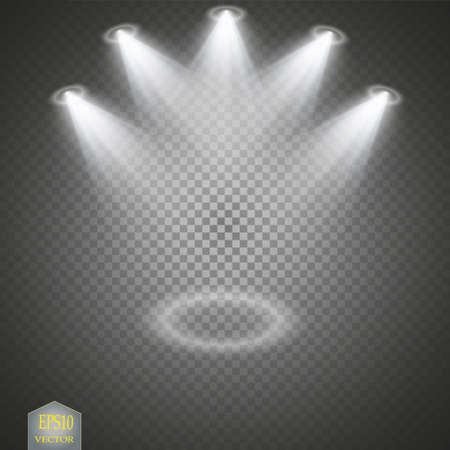 A Spotlights. Scene. Light Effectsのイラスト素材