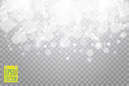 Abstract white bokeh effect with sparks modern design.のイラスト素材