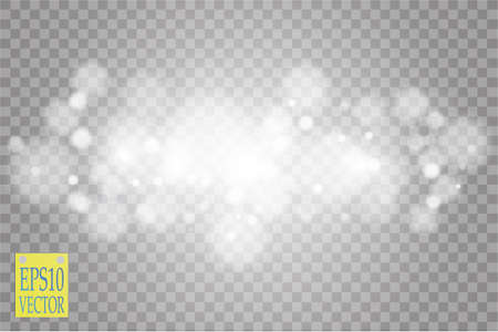 Abstract white bokeh effect with sparks modern design.のイラスト素材