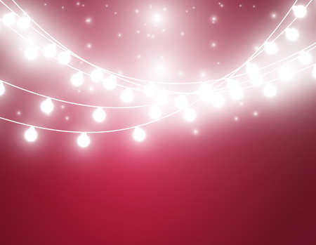 Christmas background with lights.のイラスト素材