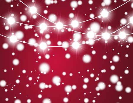 Christmas background with lights.のイラスト素材
