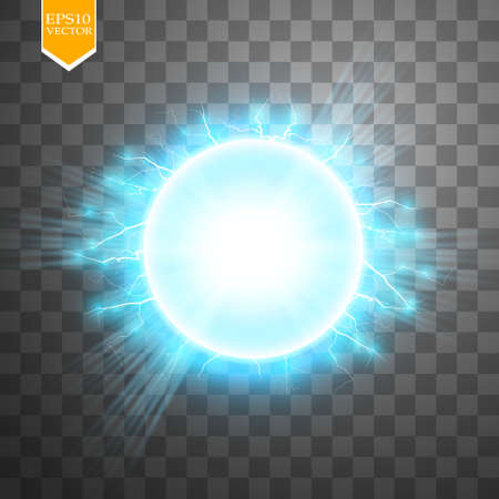 Abstract blue energy ring on transparent background.のイラスト素材