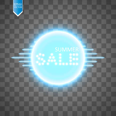 Abstract blue energy ring with bitcoin on a transparent background.. Vectorのイラスト素材